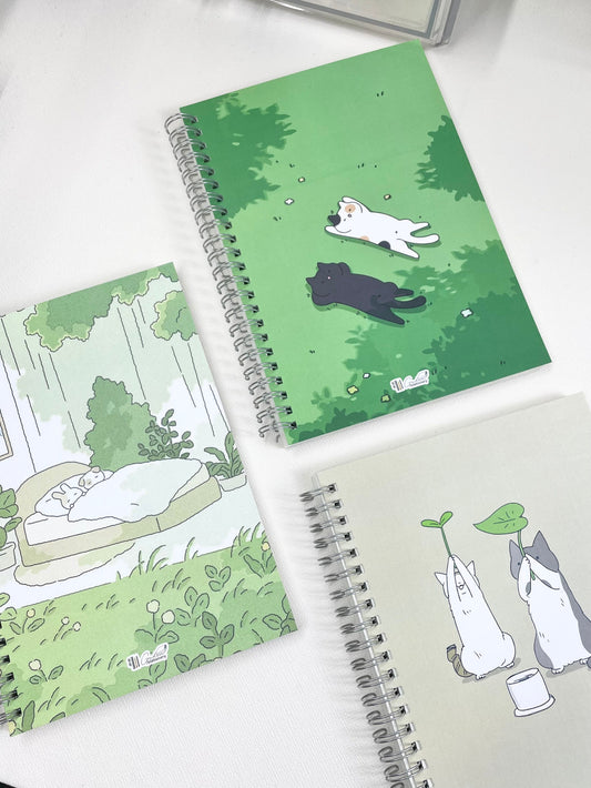 120 pages A5 size Cats & Friends Notebooks