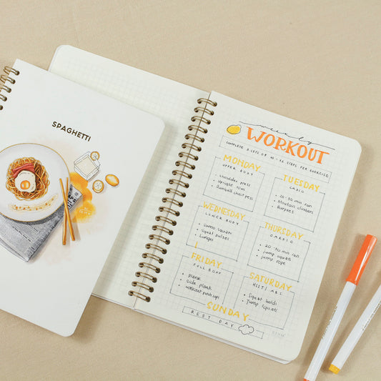 140 pages A5 Food Lovers Notebook